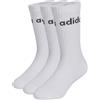 adidas Unisex - Bambini e ragazzi Linear Kids Crew 3 Pairs Per Pack Socks, white/white/white, 4-5 Years