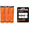 Head 3X4B Radical, Palline Tennis Unisex Adulto, Giallo, Taglia Unica & Supercomp, Tennis Accessori Unisex Adulto, White, One Size