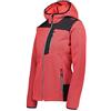 CMP Felpa In Softshell Da Donna Con Cappuccio Fisso Giacca Donna