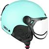 CGM Casco Bici, sci, E-bike, 801A EBI MONO, Celeste opaco, XXXS (49-50cm)