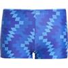 adidas Bambini e Ragazzi Football Inspired Graphic Swim Boxer Kids Swimwear, Lucid Blue, 15-16 Years