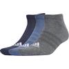adidas CUSHIONED SPORTSWEAR LOW CUT SOCKS 3 PAIR PACK, NON MOSTRARE CALZINI Unisex - Bambini, legend ink/preloved ink/dark grey heather