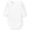 BABIDU Body Neonato a Maniche Lunghe in 100% Cotone, Tutina Neonato Realizzato in Tessuto Morbido, Traspirante e Anallergico per Pelli Sensibili, Body in piqué con Collo a Polo, Abbigliamento Unisex