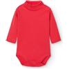 BABIDU Body Neonato Dolcevita a Maniche Lunghe 100% Cotone, Body Neonato Morbido Tessuto Traspirante ipoallergenico per Pelli sensibili, Vestiti Unisex per Battesimo Neonato e Bambina
