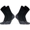 PRS Calzini Trekking Uomo Traspiranti Anti Vesciche, calze ideali per Escursionismo Walking Hiking Montagna Caccia Trail Outdoors Sports, 2 Paia, Nero (43-46)