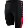 Speedo Boom Logo Splice Jammer da nuoto Uomo, Nero/Rosso Fed, 3XS