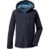 killtec Bambini e ragazzi Giacca softshell/giacca outdoor con cappuccio Jungen Softshelljacke, dunkelnavy, 164, 43198-000