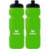 Erima Adulti Attrezzatura Team Borraccia, Green, Standard (Confezione da 2)