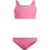 adidas IB4346 IB4346 Costume da Nuoto Bambina Pink Fusion/White Taglia 1824