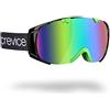 Black Crevice Occhiali da Neve Warh Nero/Verde