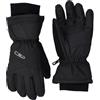 CMP - Guanti da sci da donna in twill, Nero, 6.5