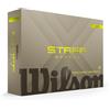 Wilson Palline da Golf Staff Model X, Confezione da 12, Giallo