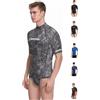 CRESSI Rash Guard Man Short/SL - Maglietta Uomo Manica Corta Tessuto Elastico Avvolgente Antiabrasione, T Shirt Tecnica Snorkeling Immersione Surf, Muta Sub Maglia Tecnica Protezione Raggi UV UPF 50+