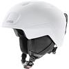 Uvex Heyya Pro, Casco da Sci Leggero per Bambini, Regolazione Individuale delle Dimensioni, Aerazione Ottimizzata, White-Black Matt, 51-55 cm