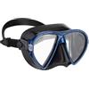 CRESSI Ocean Mask Black/Blue - Maschera Singola Perla per Immersioni e Snorkeling, Nero/Blu, Taglia Unica, Adulti