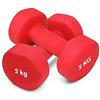 Eastronic JIM Fitness Coppia di manubri 2x4 Kg esagonali in gomma soft Touch