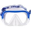 Mares Keewee - Maschera subacquea per adulti in silicone morbido, lente singola grandangolare, cinghia in tessuto e supporto boccaglio integrato