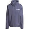 adidas Donna Terrex Multi Essentials 2 Layer Rain Jacket, shadow navy, XS