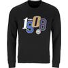 Inter - Felpa Crew College 1908, Felpa Girocollo da Uomo, Prodotto Ufficiale, Nero, S
