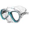 SEAC Elba, Maschera Snorkeling e Immersione Subacquea Unisex Adulto, Trasparente/Acquamarina, Standard
