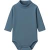 BABIDU Body neonato dolcevita a maniche lunghe 100% cotone, body neonato morbido tessuto traspirante ipoallergenico per pelli sensibili, vestiti unisex per battesimo neonato e bambina