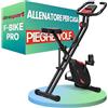 Ultrasport F-Bike Pro Cyclette da Casa Pieghevole I Cyclette Pieghevole da Casa fino a 150 KG con Sella Extra Confortevole e LCD Display, Cyclette da Camera Rosso-Nero