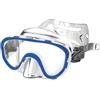 SEAC Marina, Maschera Subacquea in Silicone per Snorkeling e Gioco in Mare Unisex Bambini, Blu, Piccola