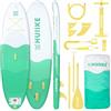 HUIIKE Tavola Sup Gonfiabile Adulti con Accessori Inclusi, Pagaia, Pinne, Pompa. Stand Up Paddle Board con Grande Stabilità e Resistenza. 305 x 84 x 15 cm, Carico Massimo 130 kg