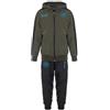 SSC NAPOLI EA7 Tuta Estiva Nylon Jr. Olive Night, EA7 Prodotto Ufficiale, Tuta con Cappuccio Calcio 2024/2025, 4 anni