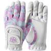 Wilson Staff Fit-all JR Glove, WGJA00914 Guanto da Golf, Mano Sinistra, per Ragazzi, Microfibra/Tessuti Sintetici, Bianco/Rosa, Taglia Unica