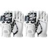 Wilson Staff Fit-all JR Glove, WGJA00913 Guanto da Golf, Mano Sinistra, per Ragazzi, Microfibra/Tessuti Sintetici, Bianco/Nero, Taglia Unica (Confezione da 2)