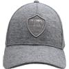 AS Roma Cappelli Stadio, Classic Crest Embroidery Woven cap - Grey Tone ON Tone