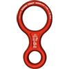 Kong. 8 Classic - Discensore in Alluminio. Controllo Fluido della Discesa. per Corde 9-12mm. Leggero e Resistente. Made in Italy. Certificato EN 15151-2 UIAA. Peso 110g. Rosso