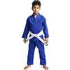 IPPONGEAR Ippon Gear Rookie, Tuta BJJ Brazilian Jiu Jitsu Unisex-Youth, Blu, One Size