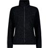 CMP - Giacca da donna in pile Knit Tech, Nero, 52