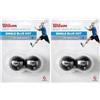 Wilson Staff Pallina da Squash, 2 Pezzi, WRT617500, Blu/Nero (Confezione da 2)