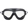 CRESSI dal 1946 - Cobra XP Goggles - Occhialini con Facciale Monovolume Lenti Separate Ideali per Nuoto Piscina Snorkeling Triathlon, Anti Fog_Graffi_UV - Nero/Bianco_Lente Chiara - Taglia Unica