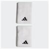 adidas Unisex - Adulto Tennis Wristband Large Sweatband, White/White/Black, M