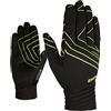 Ziener Guanti da sci di fondo per adulti nordic/crosscountry, antivento, traspiranti, aderenti UGO GTX INF Crosscountry, Black.Lime, 8,5, 808271