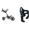 Clicgear Unisex 4.0 4 0 TROLLEY ARGENTO, ARGENTO, taglia unica UK + carrello da golf XL, nero