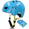 FISCHER BMX Casco da bicicletta per bambini, casco da bicicletta, casco Dirt Bike Plus con fanale posteriore a LED integrato