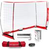 PowerNet Porta da calcio 1,8 x 1,2 m, rete portatile stile arco, base in metallo pieghevole, pali verticali leggeri e durevoli, installazione rapida, 1 porta + 1 borsa per il trasporto, gioco
