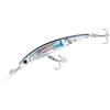 DUEL Yo-Zuri Crystal 3D Minnow Deep Diver Jointed Lure, Silver Black