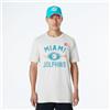 Miami Dolphins NFL Regular T-Shirt Distressed Screenprint Team Graphic Stone T-Shirt Unisex - Adulto
