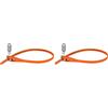 Hiplok Z LOK, Fascetta di sicurezza multiuso, Unisex, ORANGE, Circonferenza di chiusura 40 cm (Confezione da 2)