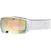 ALPINA ESTETICA QV - Occhiali da sci OTG, antiriflesso, fotocromatici e miglioramento del contrasto, con protezione UV al 100%, per adulti, bianco lucido, taglia unica