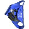 Kong. Cam Clean. Bloccante Ventrale Compatto. Efficace su Corde Infangate o Ghiacciate. Leggero. Corde da 8-13mm. Sistema Anti-Ribaltamento della Camma, Certificato CE. Made in Italy. Blu