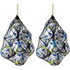 Erima 723001, Ball Net for 10 Balls Unisex-Adulto, Nero/Green, 00 (Confezione da 2)