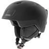uvex heyya pro, casco da sci leggero per bambini, regolazione individuale delle dimensioni, aerazione ottimizzata, black matt, 51-55 cm
