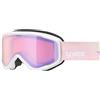 Uvex speedy nova FM, maschera da sci Unisex bambino, white matt/mirror rose, one size
